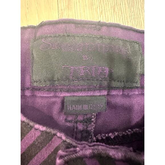 Vintage Skelanimals Hot Topic purple Goth black size 5 jeans RARE - Picture 3 of 7